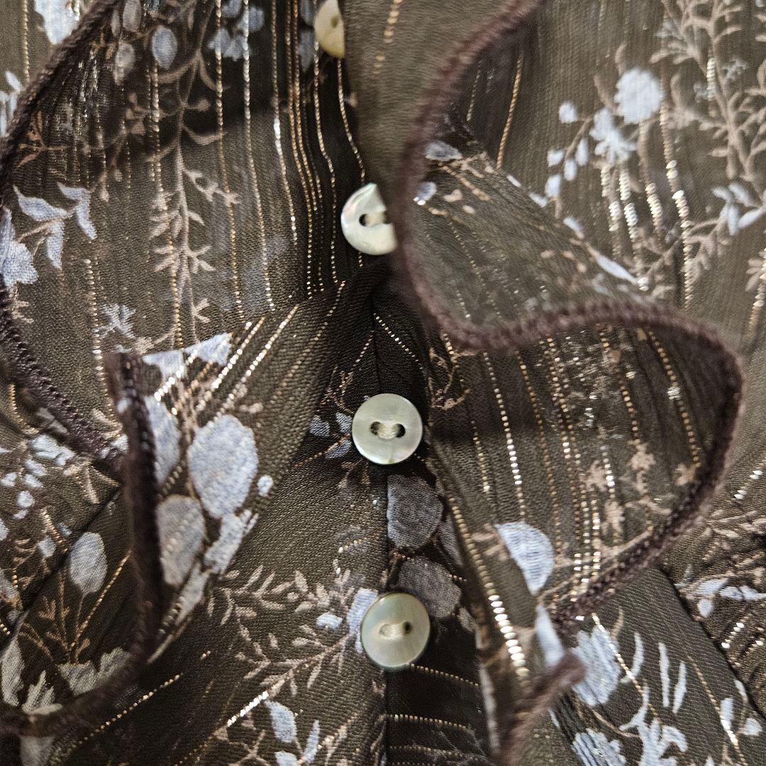 ME COUTURE ブーケドゥボヌールドレス　ブラウン