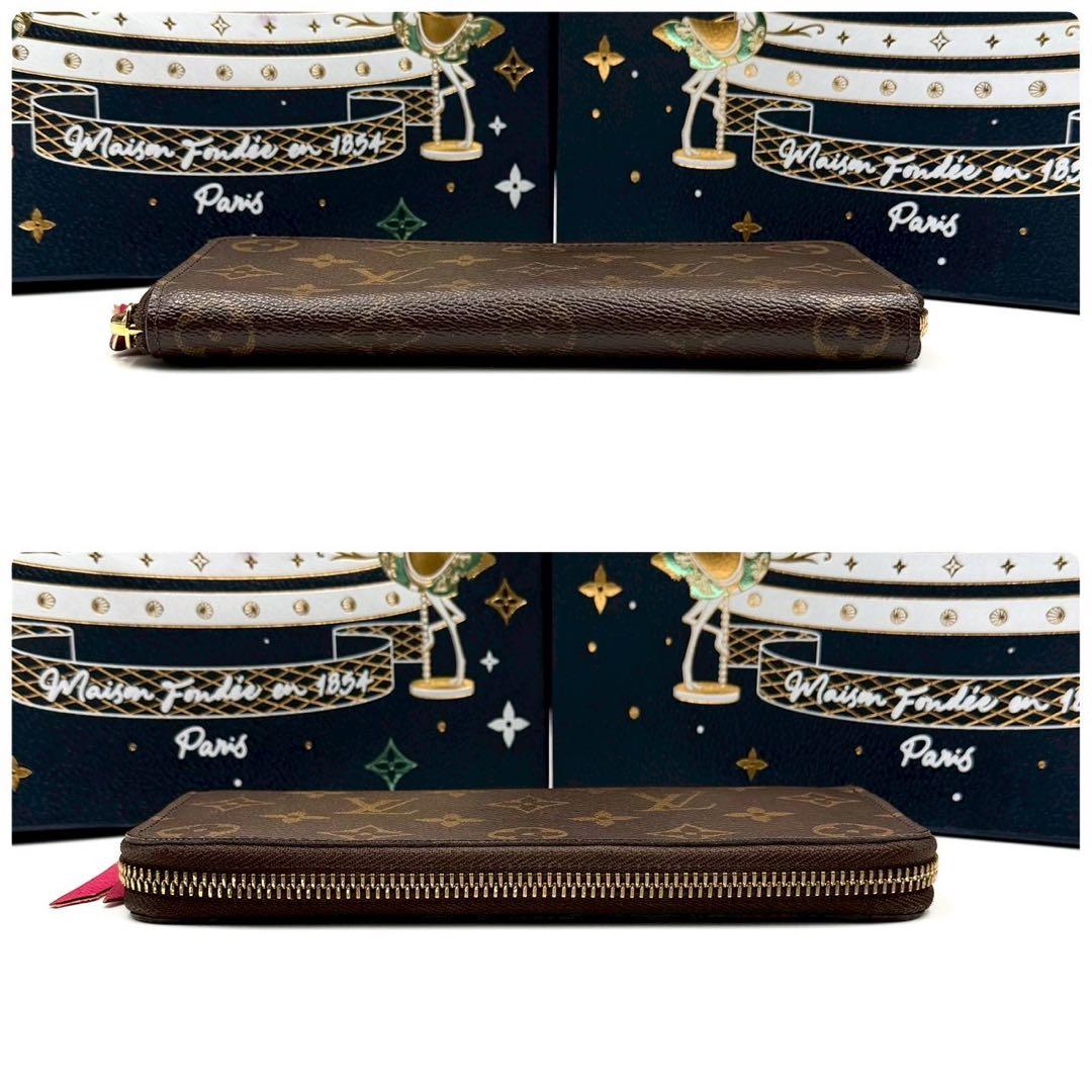 ルイヴィトン ポルトフォイユ クレマンス フューシャ ラウンドファスナー ピンク