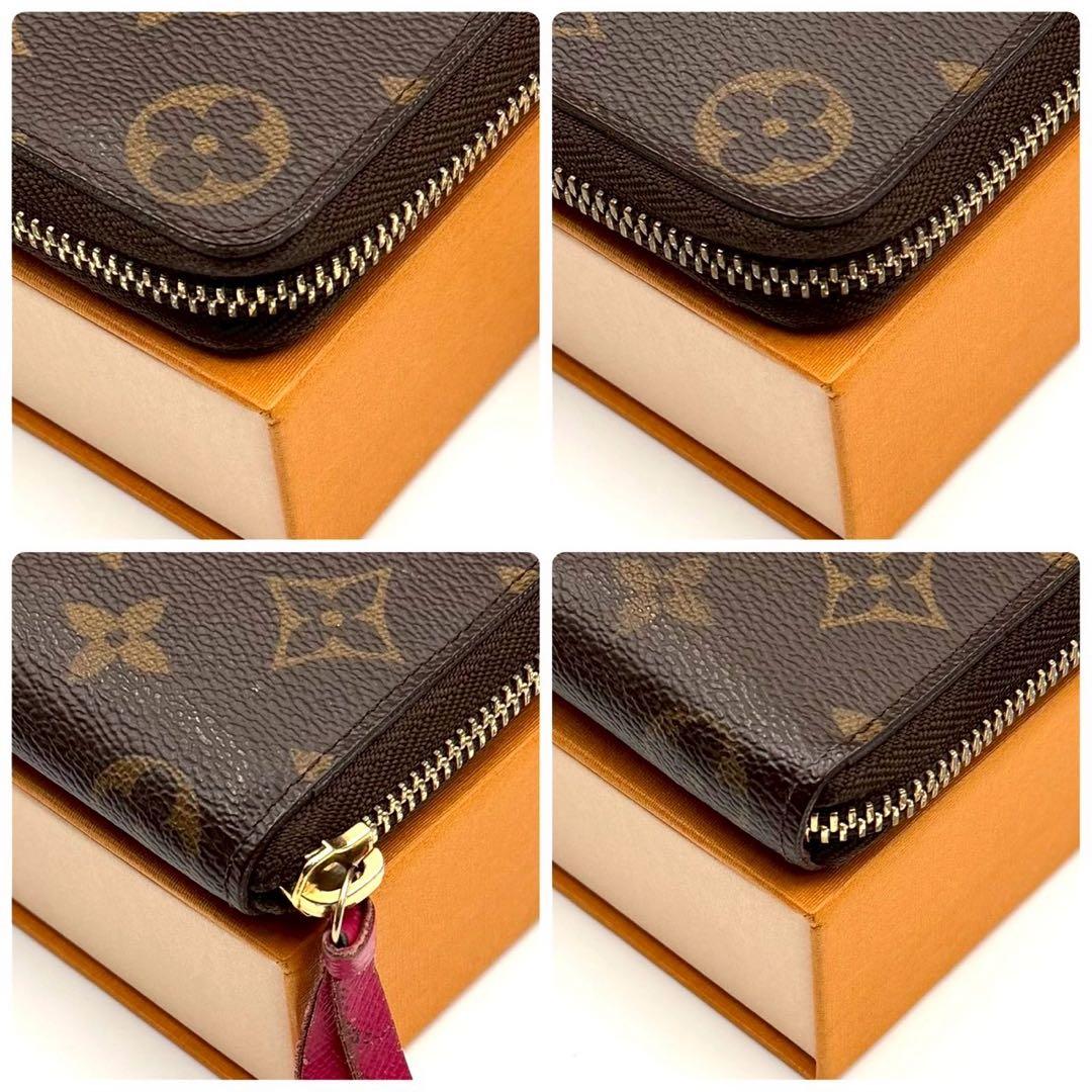 ルイヴィトン ポルトフォイユ クレマンス フューシャ ラウンドファスナー ピンク