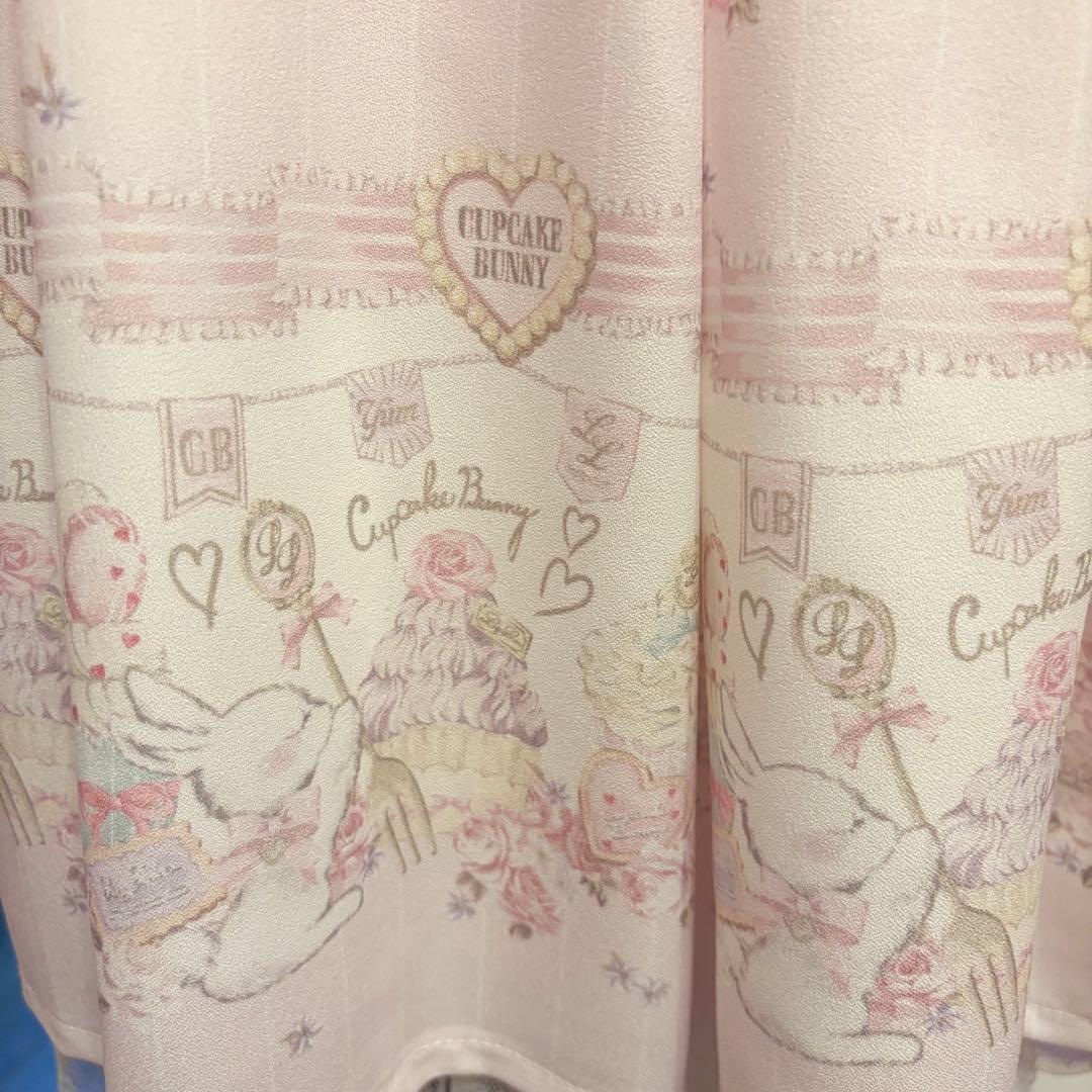 LIZ LISA リズリサ CupcakeBunny柄ワンピース　ピンク