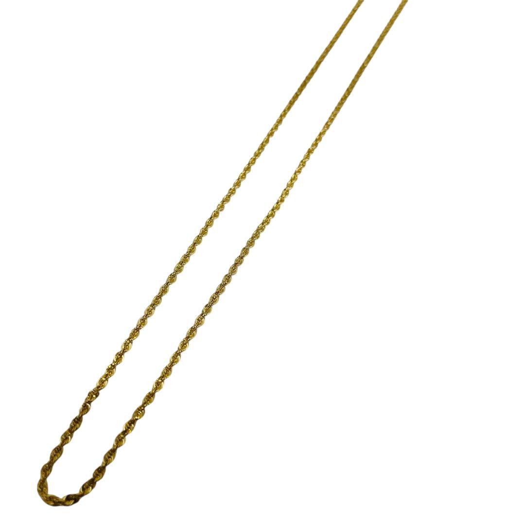 新品✨K18 ロープネックレス チェーン 50cm