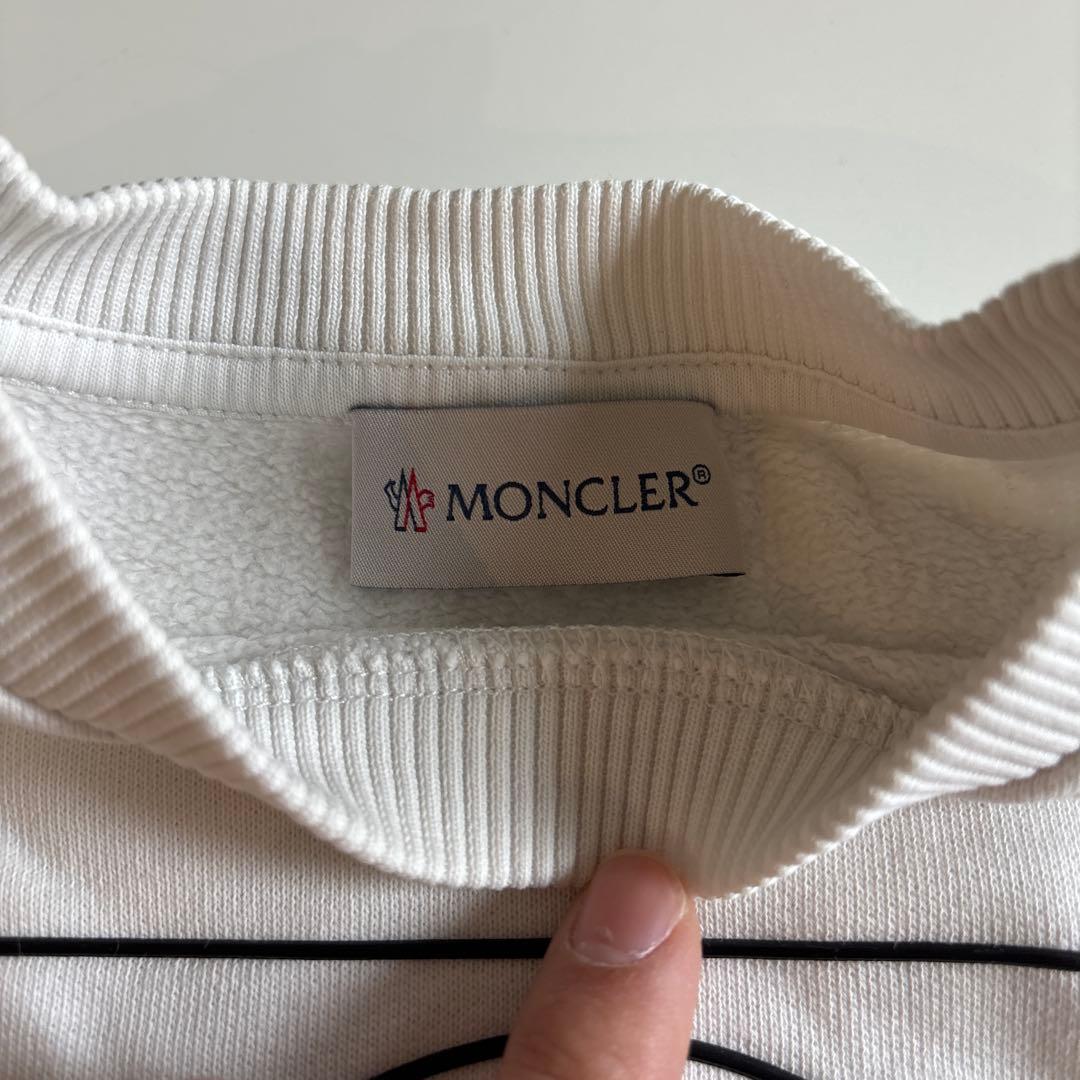 MONCLER kids キッズホワイト ロゴ トレーナー