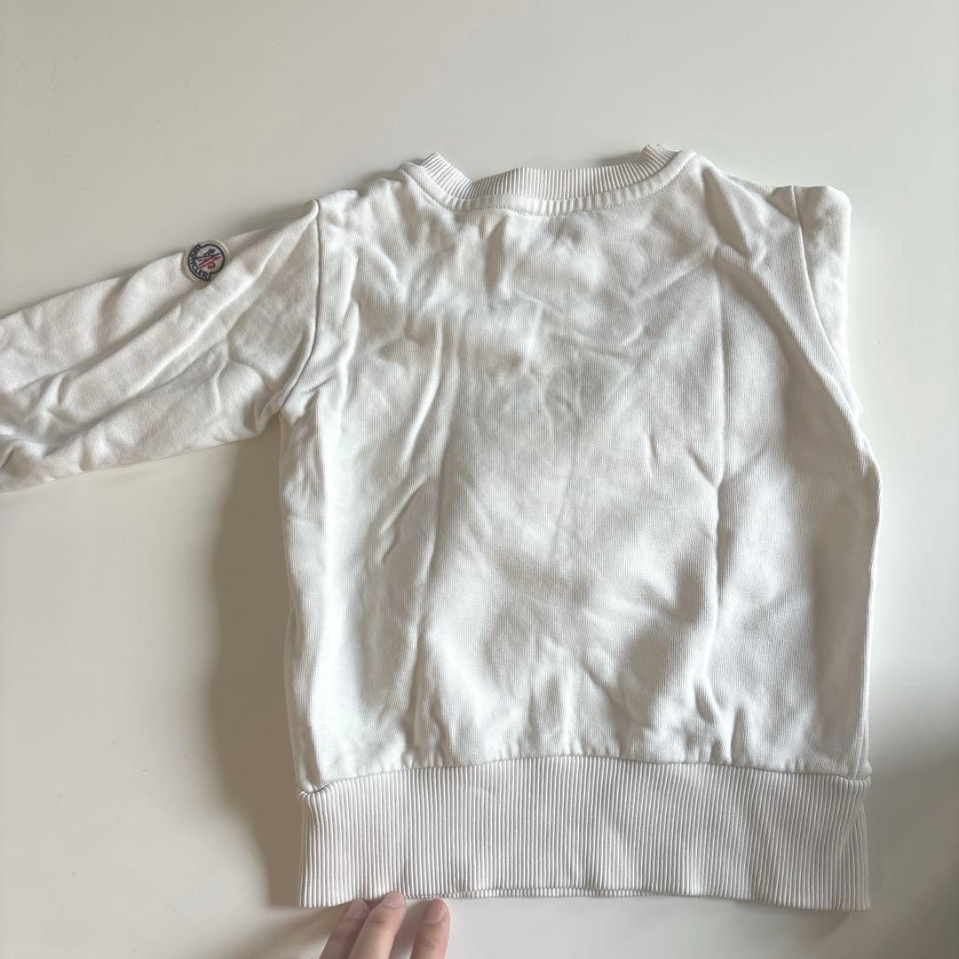 MONCLER kids キッズホワイト ロゴ トレーナー