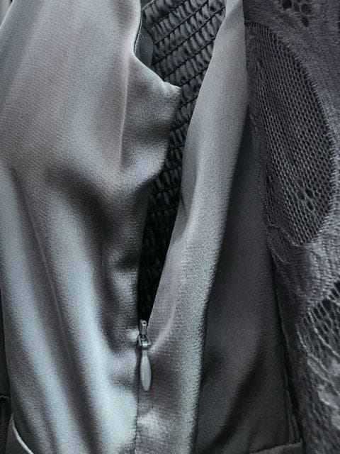 新品☆Lくすみカラー♪総レース重ね着ワンピースドレス♪着回し◎♪結婚式☆a173