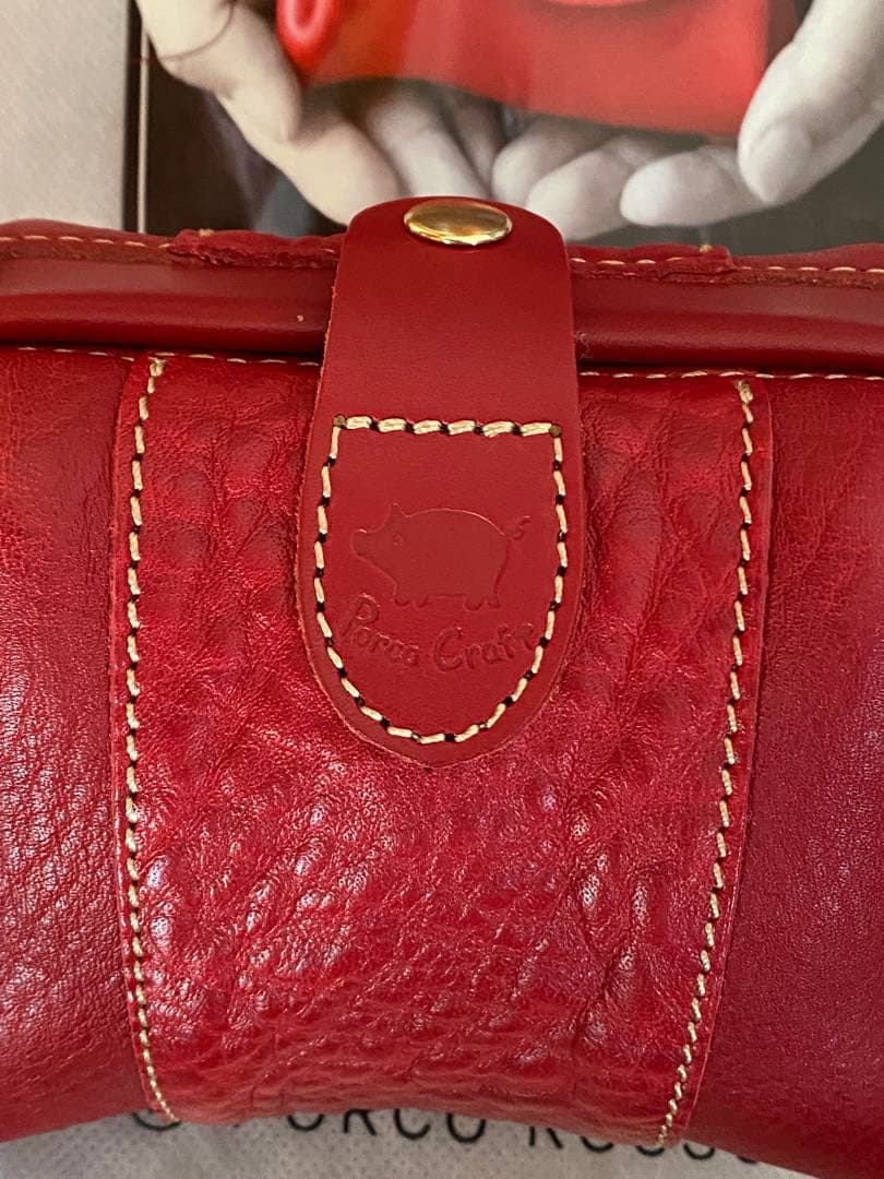 新品未使用　クラフトシリーズ　がま口ポーチ　PORCO ROSSO