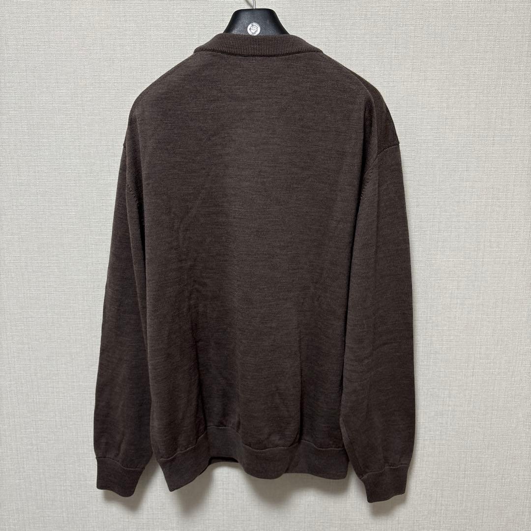 navy エイチビューティアンドユース ブラウン ニット