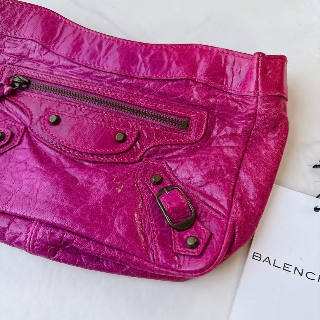 希少 BALENCIAGA 2005 シティ アーカイブ ミニ クラッチバッグ