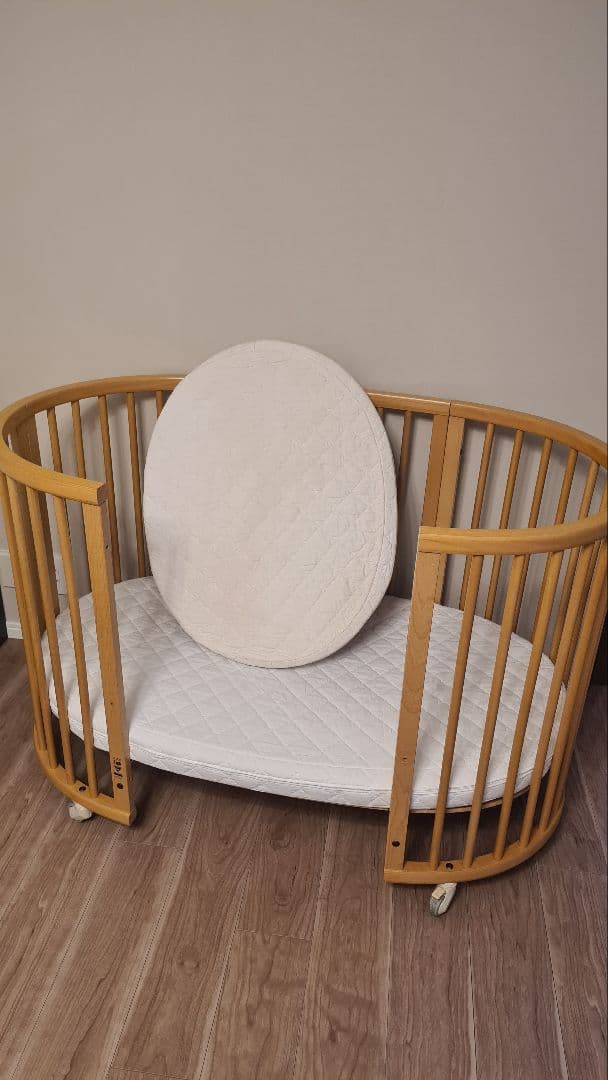 【値下げ】Stokkeストッケ　ベビーベッド(新生児＋キッズ)マットレスも全て！