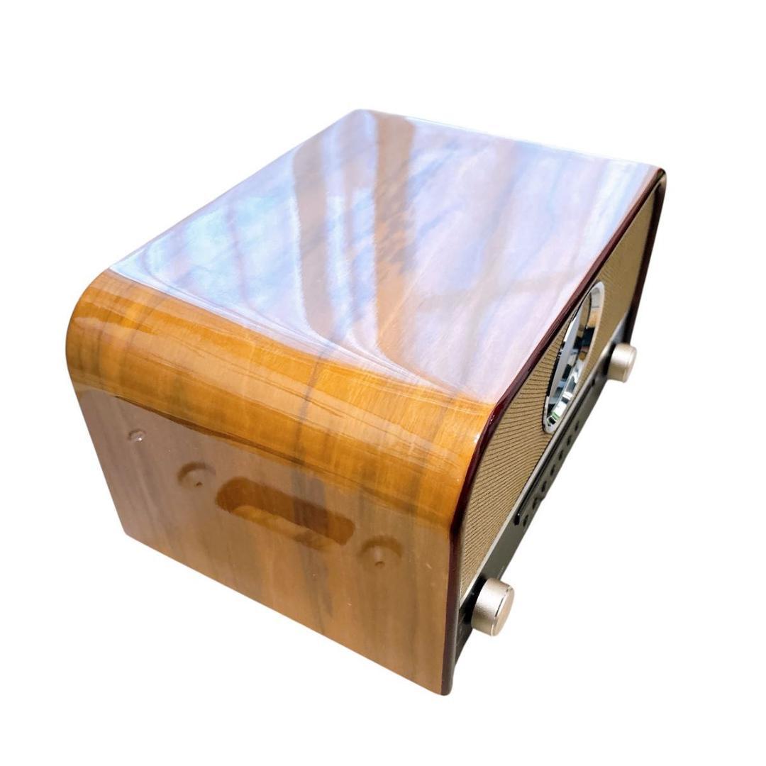 レトロ調Bluetooth対応CDプレーヤー　SANSUI SMS-800BT