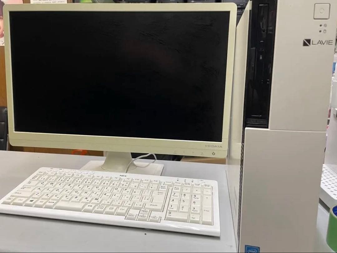 22インチモニター付きi3 NECデスクトップPCセット