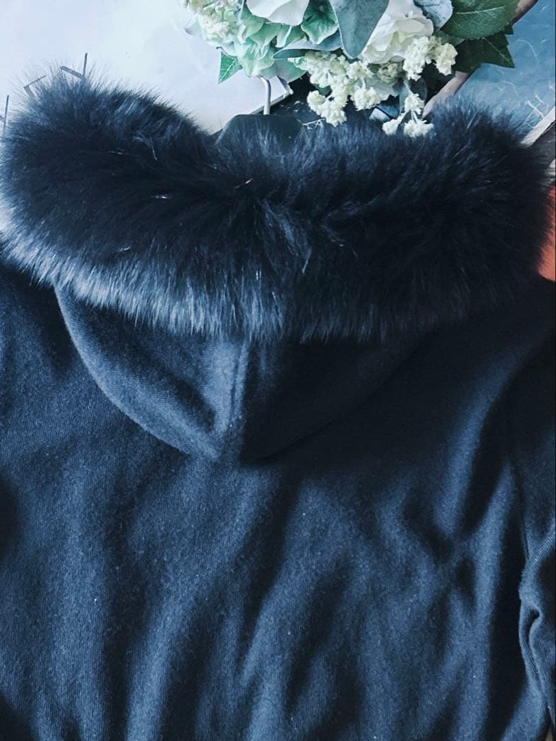 極美品！FOXEYカシミアフォックスファーパーカー 40 Rene FOXEY