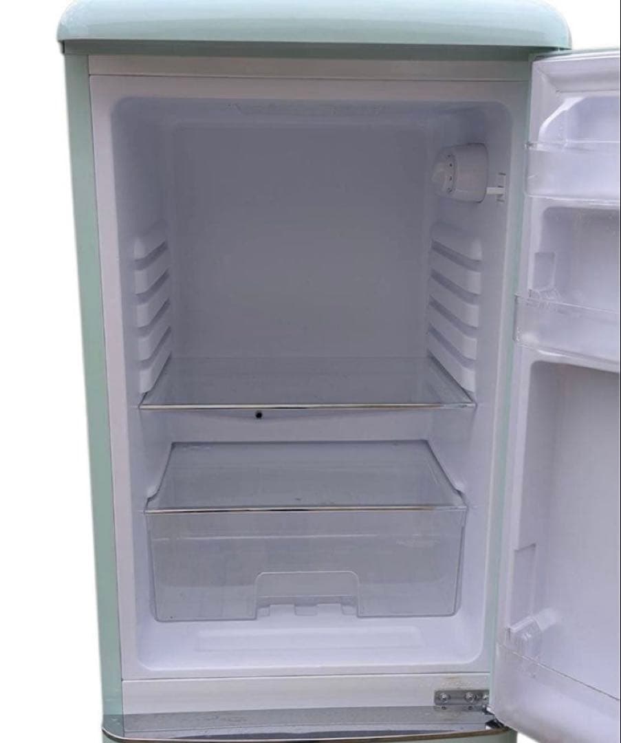 アイリスオーヤマ レトロ冷蔵庫 PRR-142D-LG ライトグリーン
