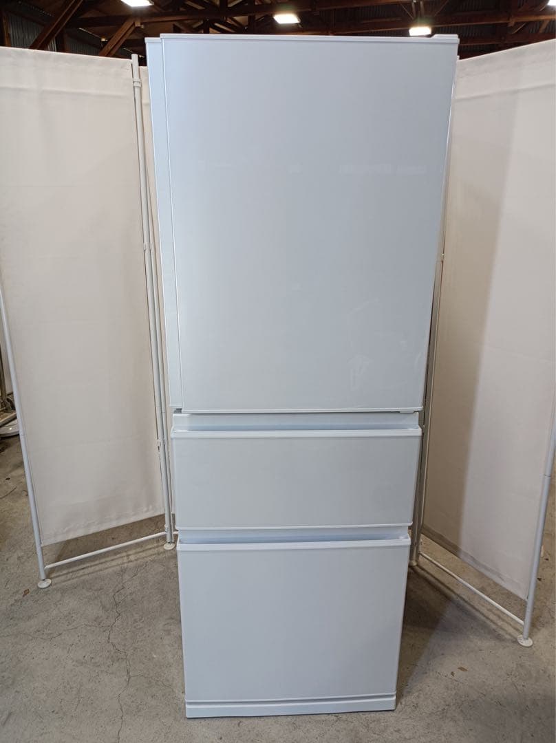 八5915【送料込み】三菱　2021年製　自動製氷付　冷凍冷蔵庫　330L