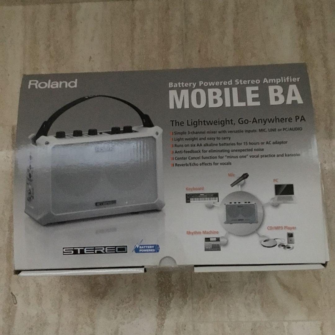 Roland Mobile BA ホワイト ポータブルスピーカー