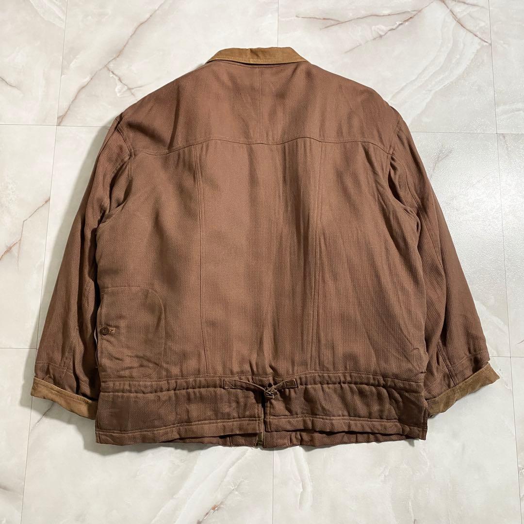 T18611 PAPAS 中綿ライナー付きカバーオール ブラウン L