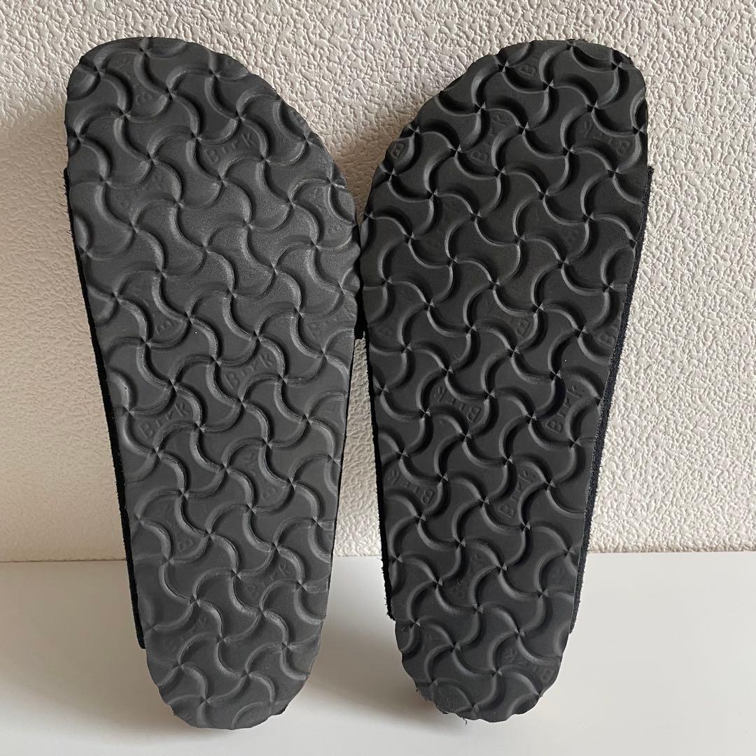 BIRKENSTOCK アリゾナ ブラックスウェード 39 ソフトフットヘッド