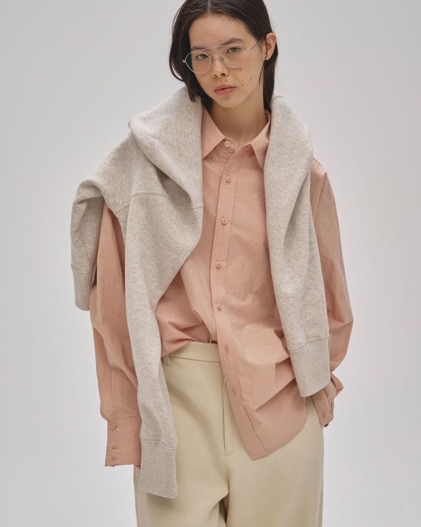 トゥデイフルTypewriter Box Shirts ピンク