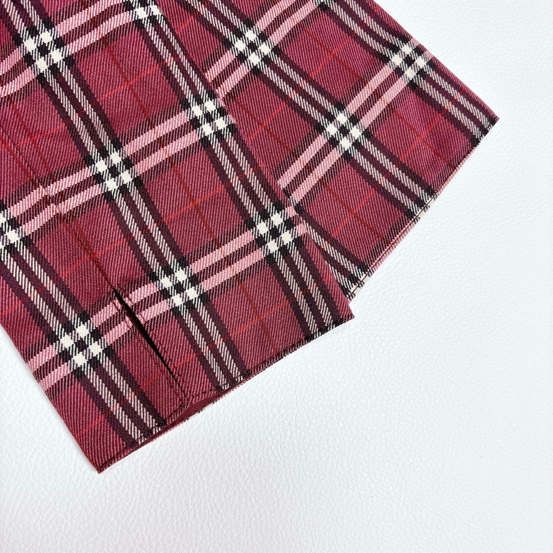 未使用級✨バーバリーブルーレーベル ノバチェックシャツワンピース ホース刺繍 M