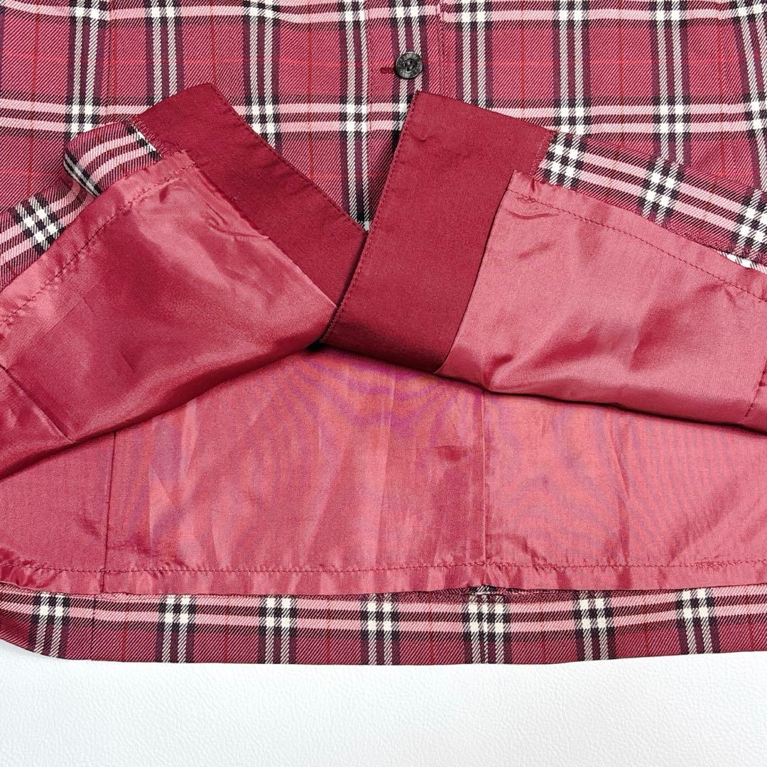 未使用級✨バーバリーブルーレーベル ノバチェックシャツワンピース ホース刺繍 M