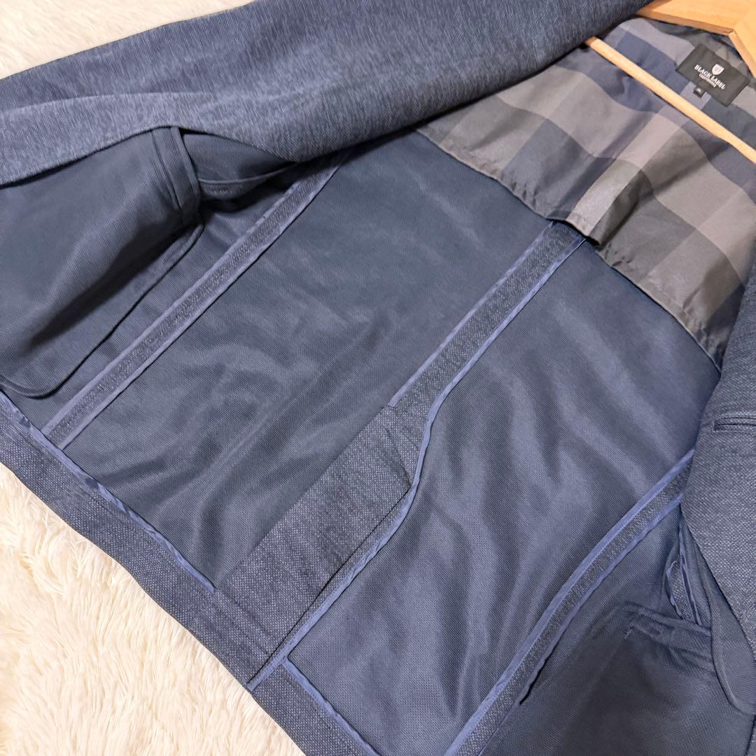 ✨極美品 BLACK LABEL ビジネススーツ 3L ネイビー 大きいサイズ