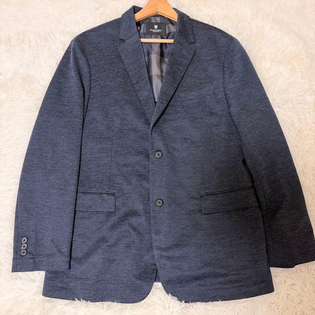 ✨極美品 BLACK LABEL ビジネススーツ 3L ネイビー 大きいサイズ