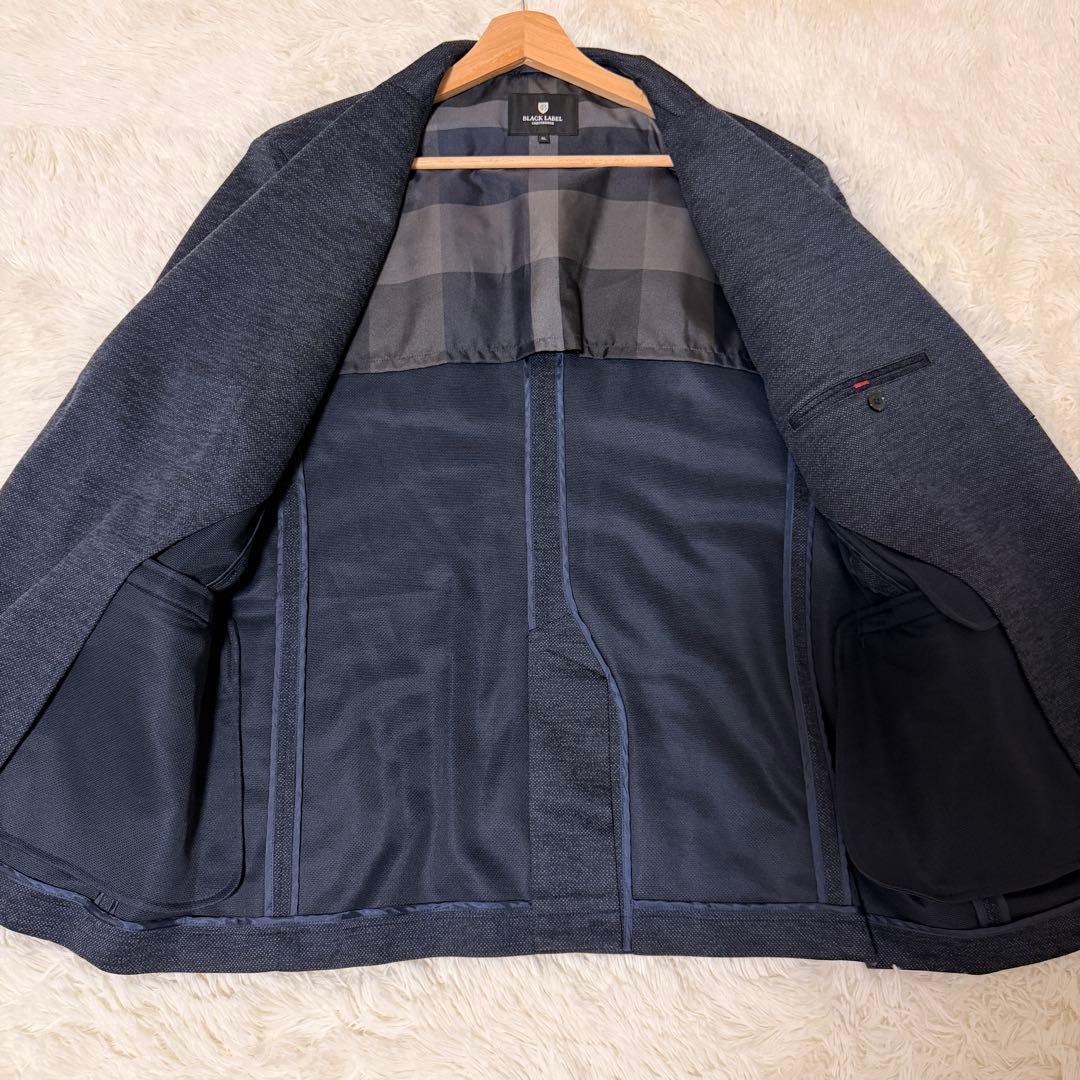 ✨極美品 BLACK LABEL ビジネススーツ 3L ネイビー 大きいサイズ