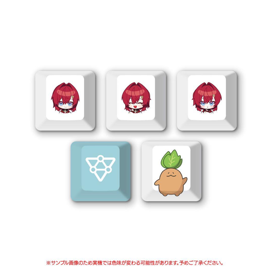 ふもコレ　アンジュ・カトリーナ　キーボード　マウスパッド　キーキャップ3点セット