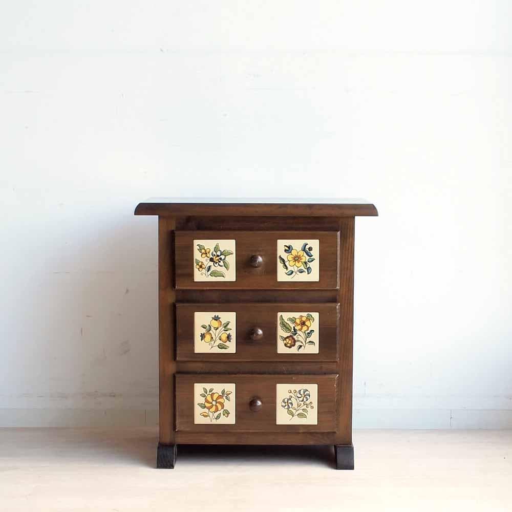 アクタス バレンシアシリーズ 3段チェスト パイン材 スペイン製 ZR24238