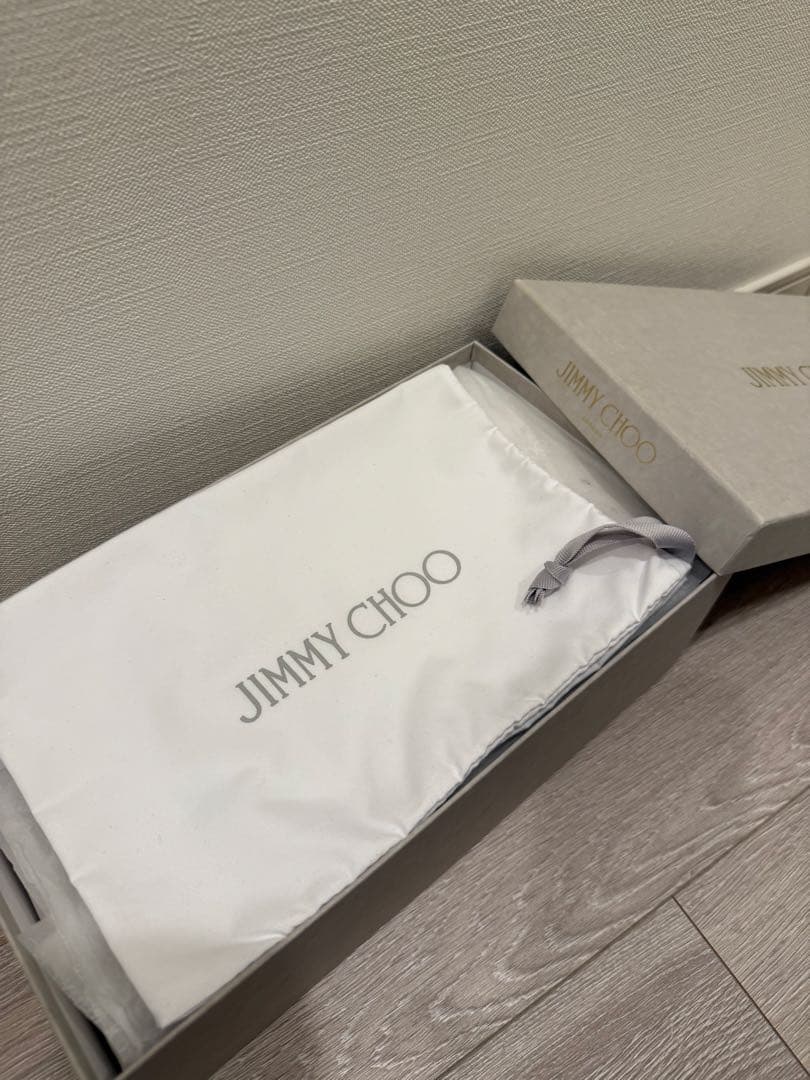 JIMMY CHOO ブラック フラットシューズ 36