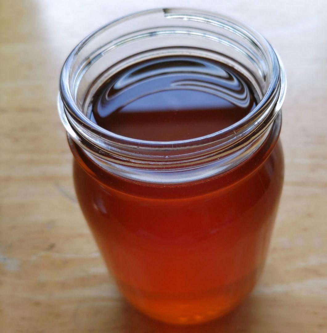 日本蜜蜂完熟ハチミツ（秋蜜、600g✕2瓶）