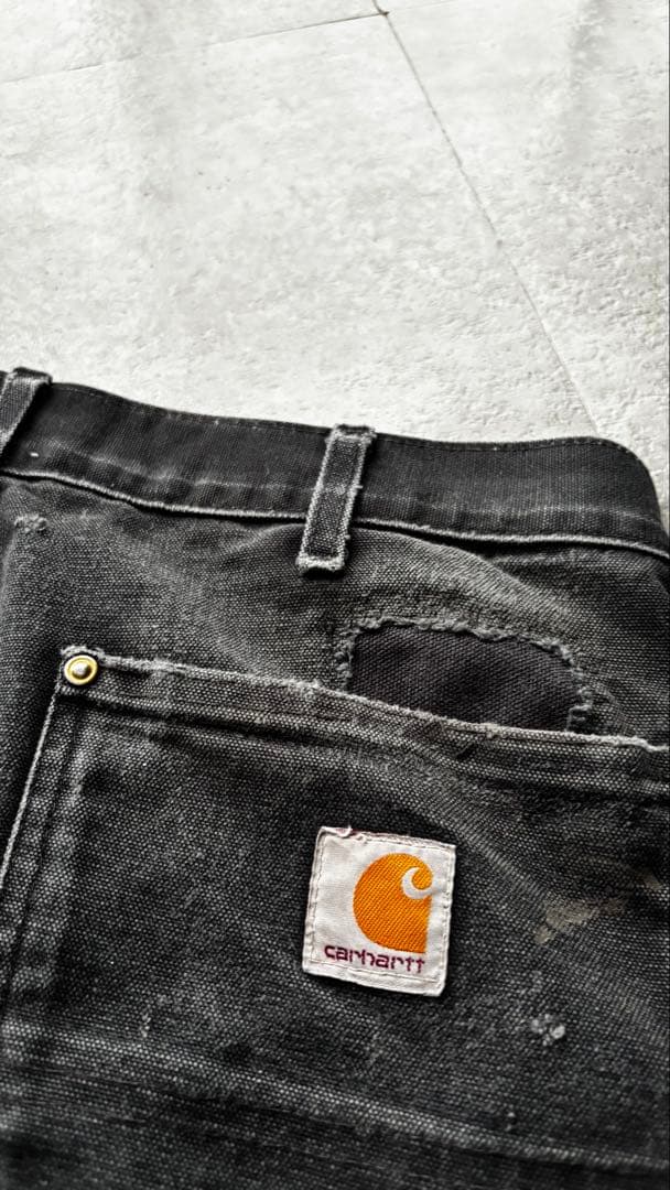 USA製　カーハート　ダブルニーペインターパンツ　B01 BLK ブラック