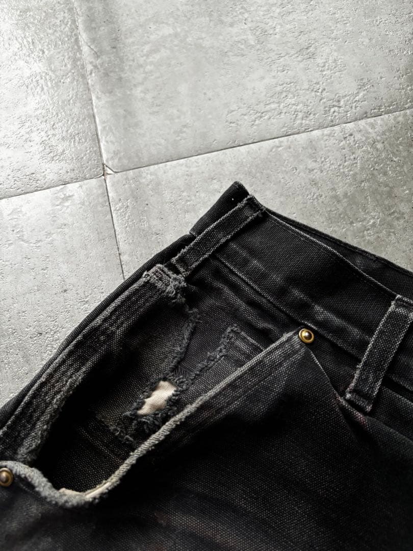 USA製　カーハート　ダブルニーペインターパンツ　B01 BLK ブラック