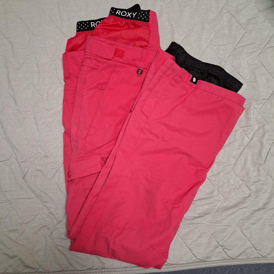 スノーボードウェア　上下セット(エスティボ、ROXY)　撥水加工クリーニング済み