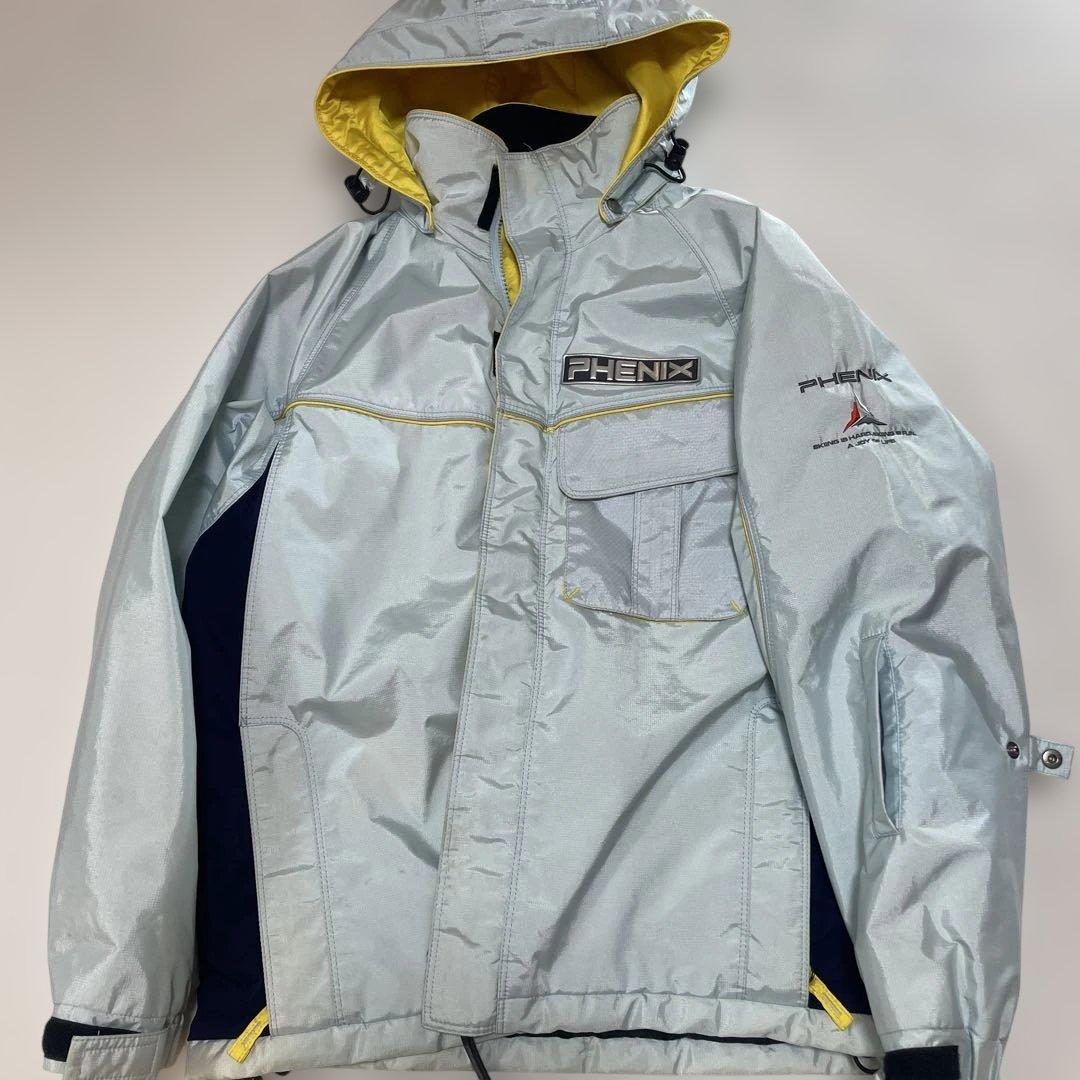 PHENIX スキーウェア 水色系シルバー/ネイビー　男女兼用