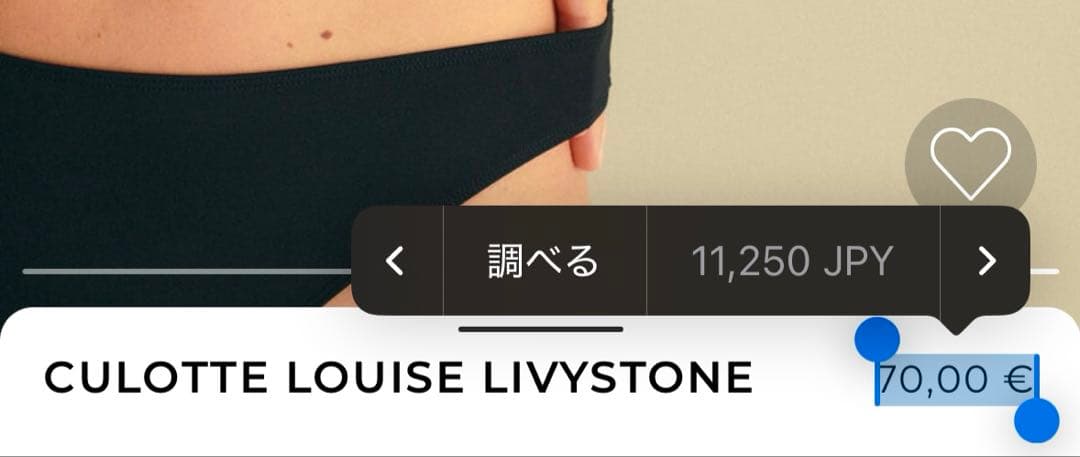 LIVY ブラック ビキニ セパレート水着