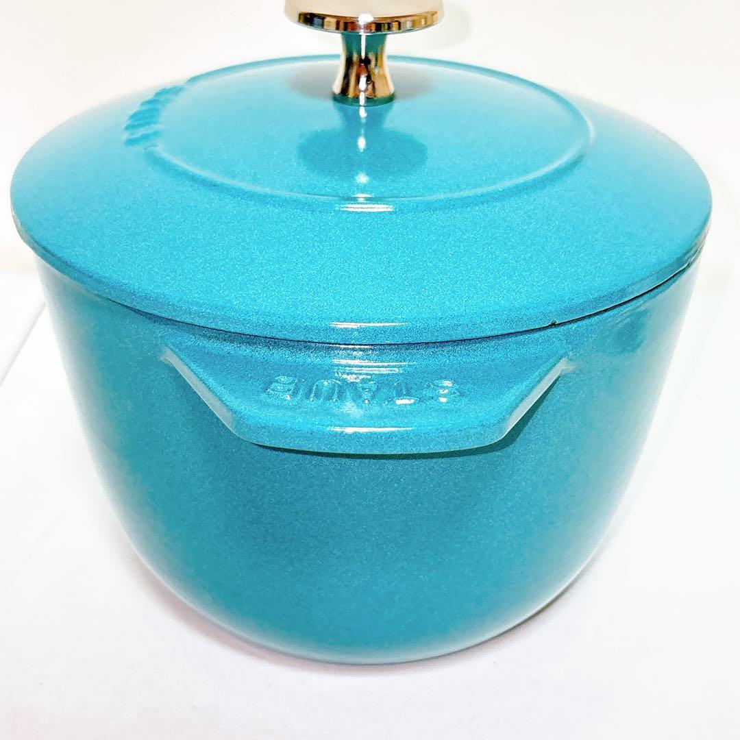 【美品】staub ラ・ココット de GOHAN M ミント