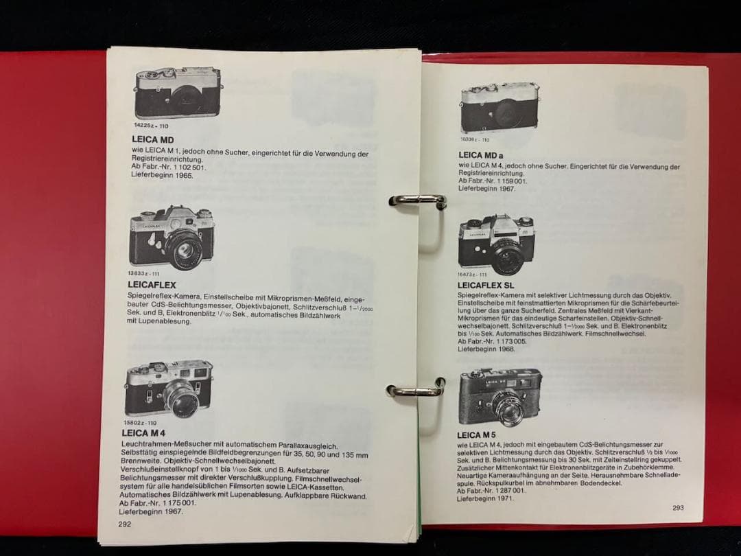 ライカ Leica 1978年オリジナル ディーラーズ ブックドイツ語版