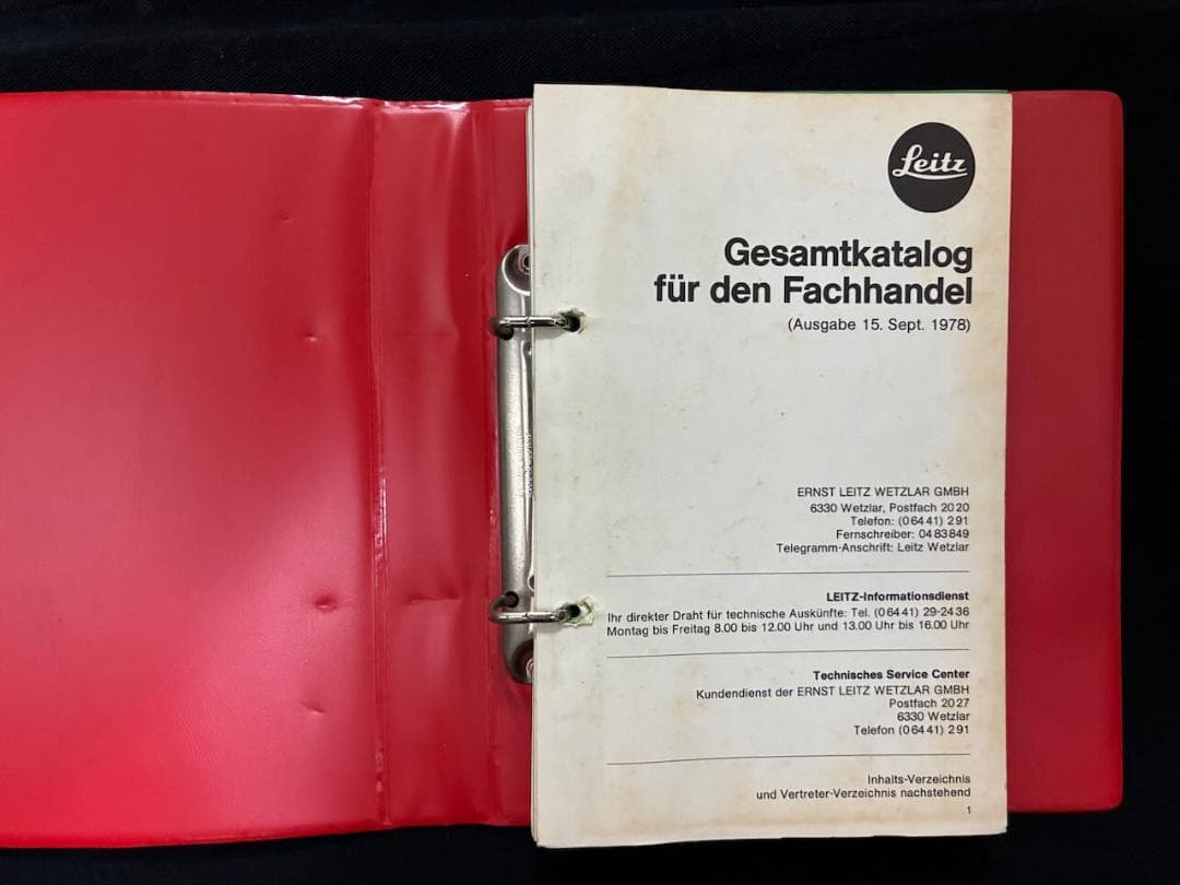 ライカ Leica 1978年オリジナル ディーラーズ ブックドイツ語版
