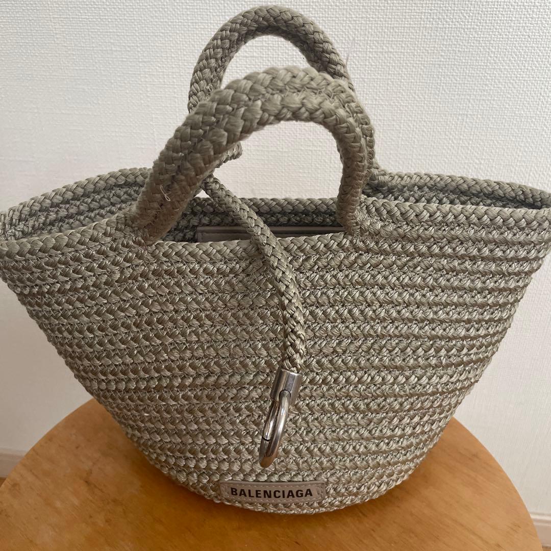BALENCIAGA かごバッグ グレー