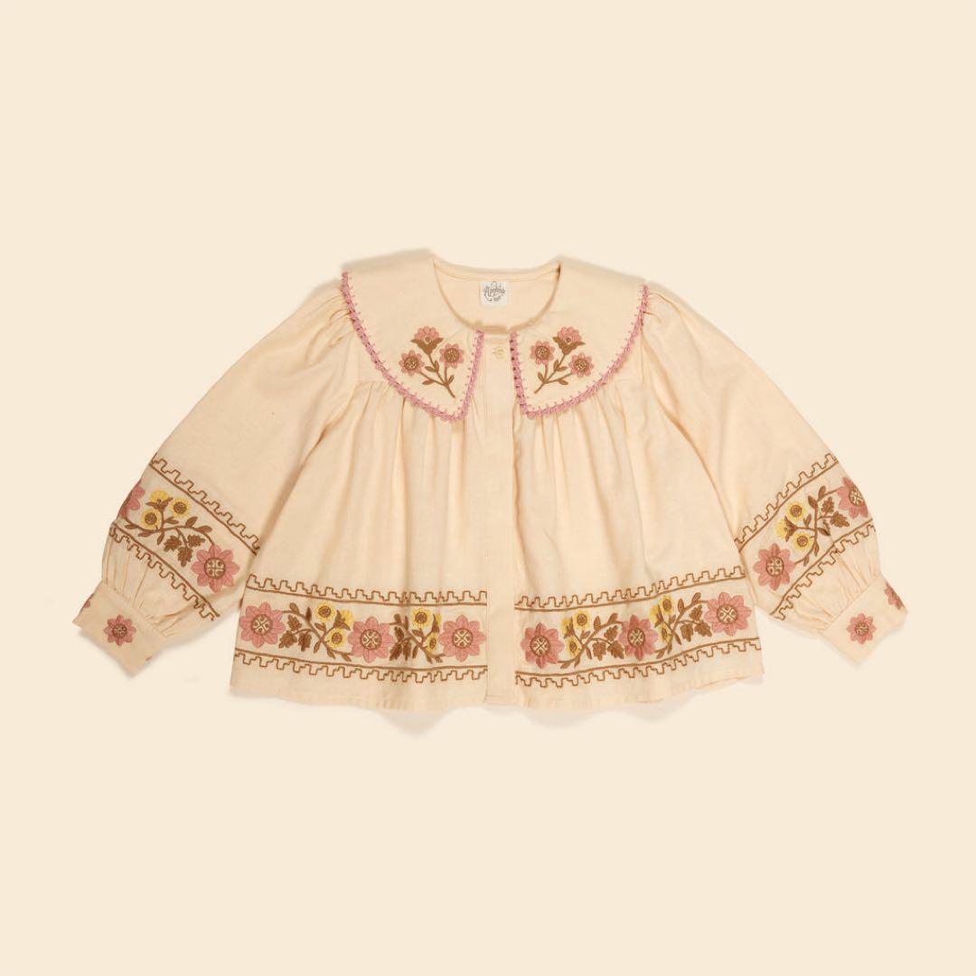 【美品】Apolina Embroidered Blouse 3-5y
