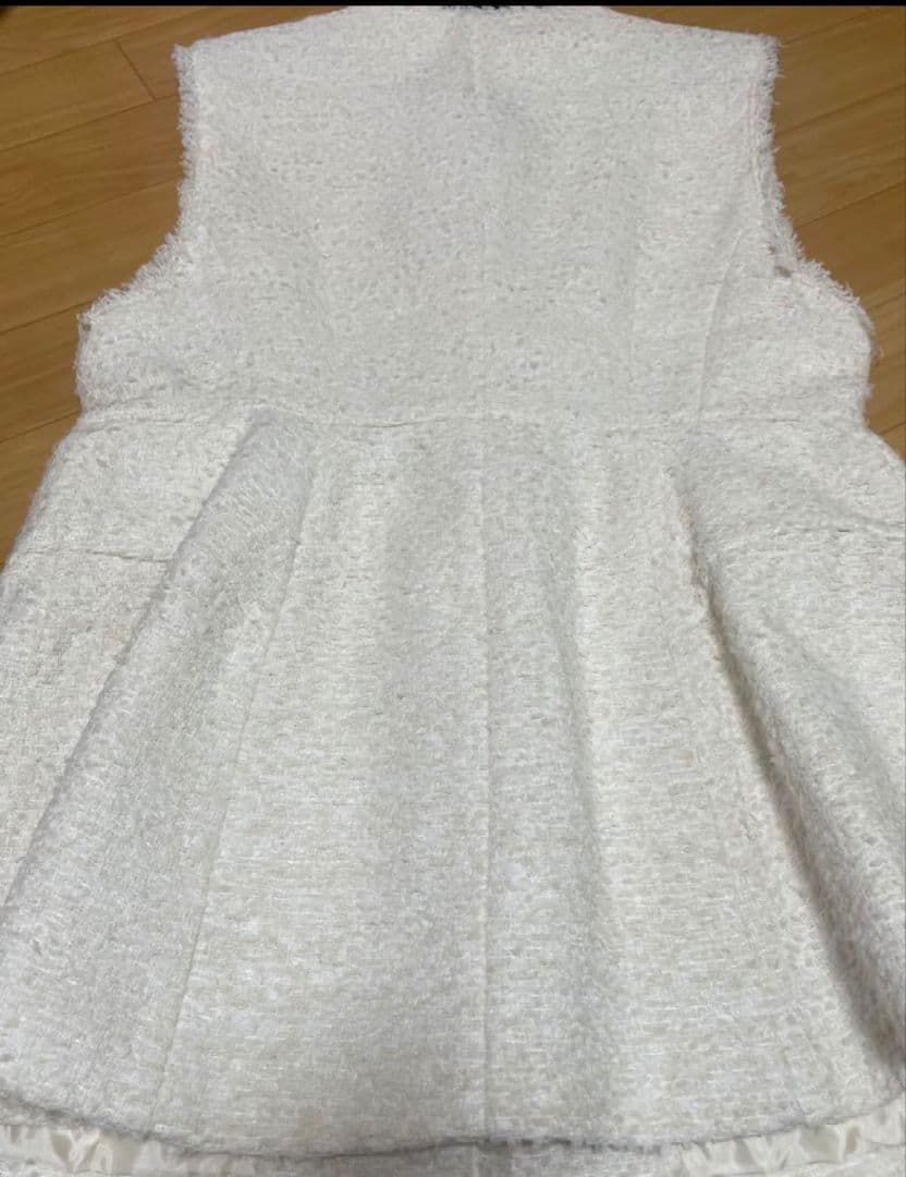 Arpege story ツイードペプラムジレ