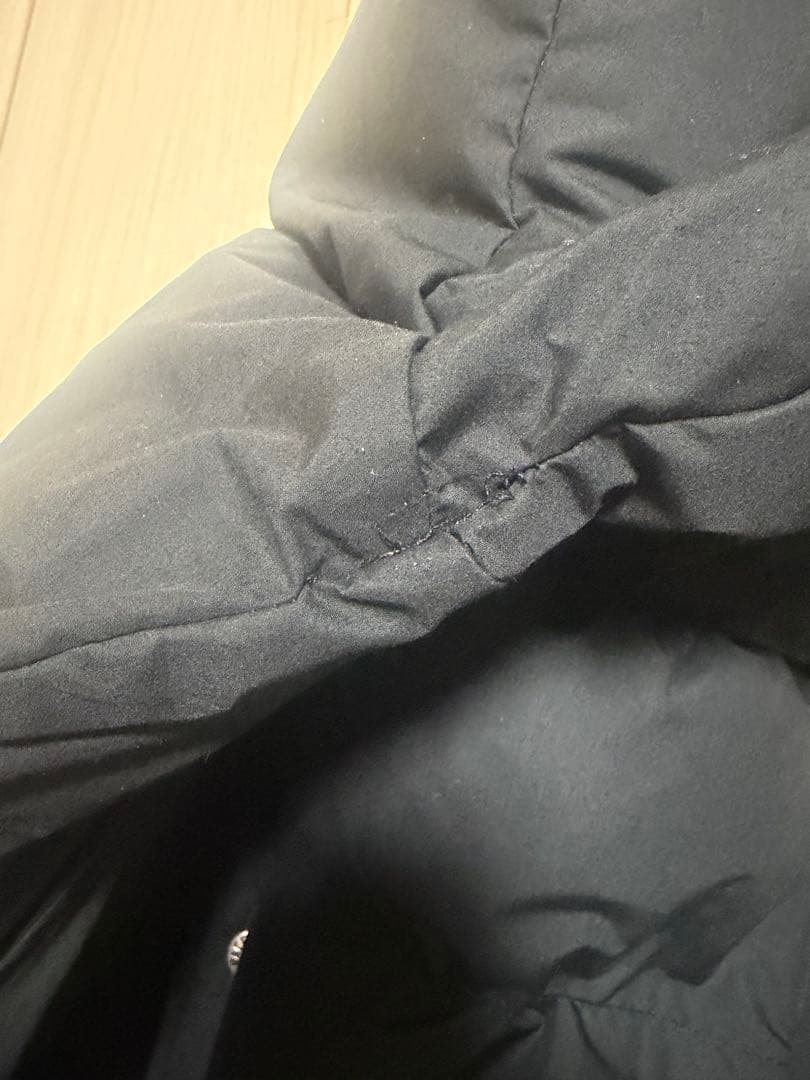 ノースフェイス　パープルレーベル　ブラックダウンジャケット　ダウンシャツ