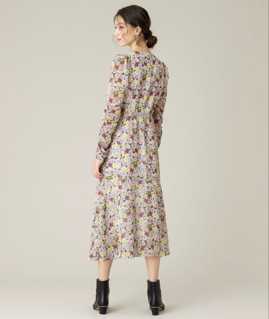 LOULOU WILLOUGHBY 花柄ロングワンピース