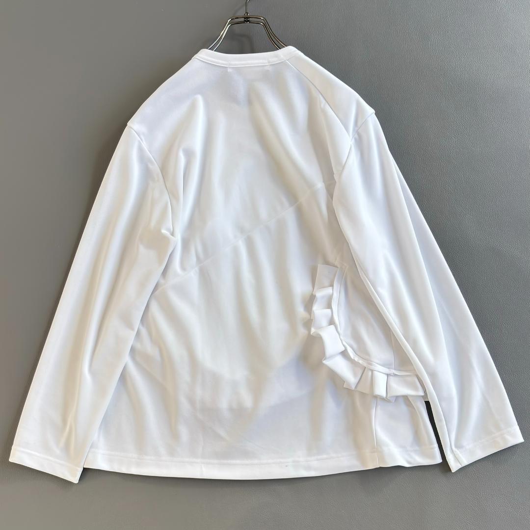 美品♪コムデギャルソン フリル アシンメトリー 長袖 カットソー S ty8