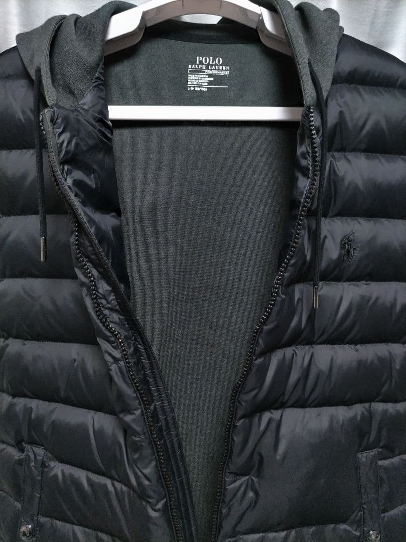 ポロラルフローレン　ハイブリッド　ダウンベスト　フーディ