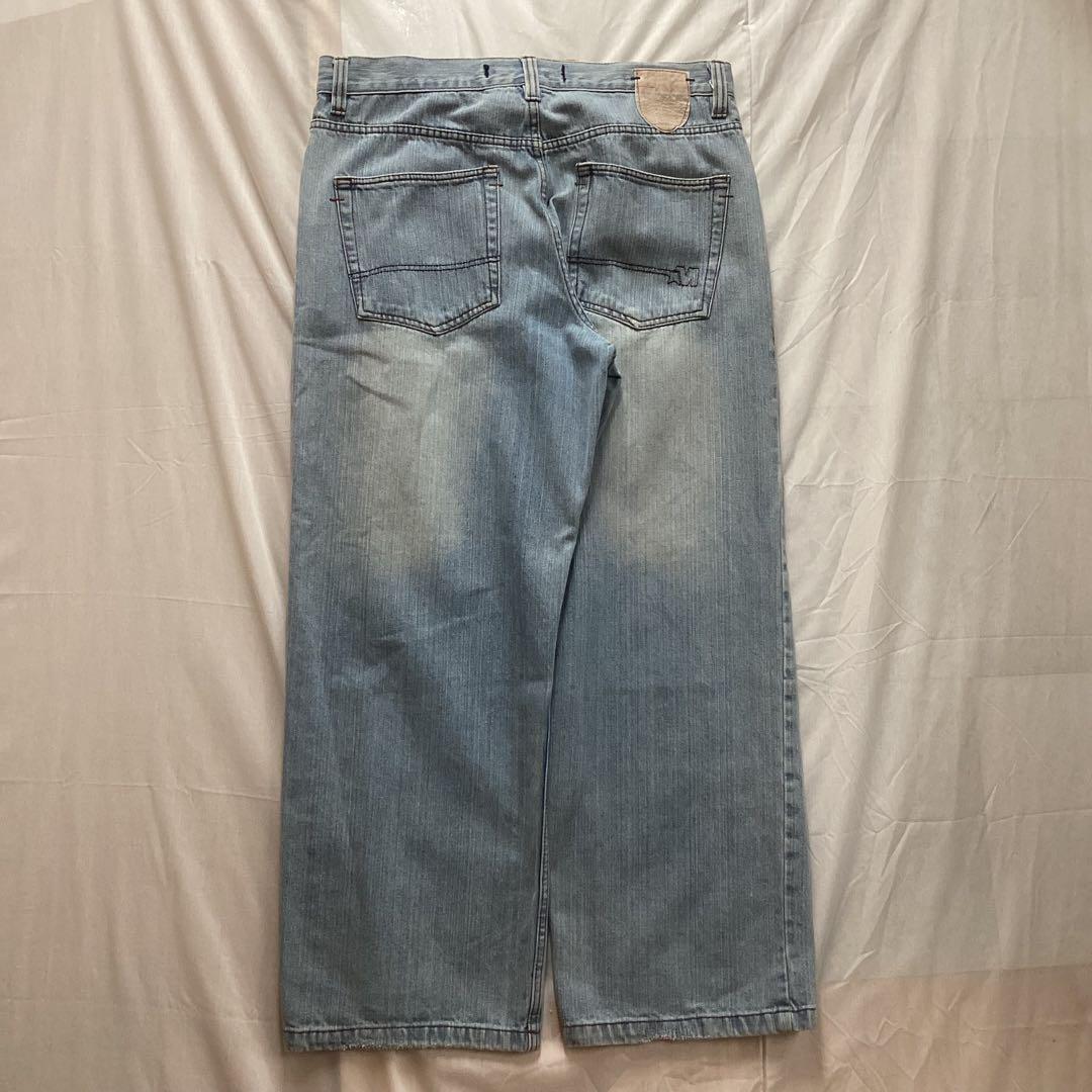 00s 古着 Mecca デニムパンツ ワイド baggy Y2K B系 シティ