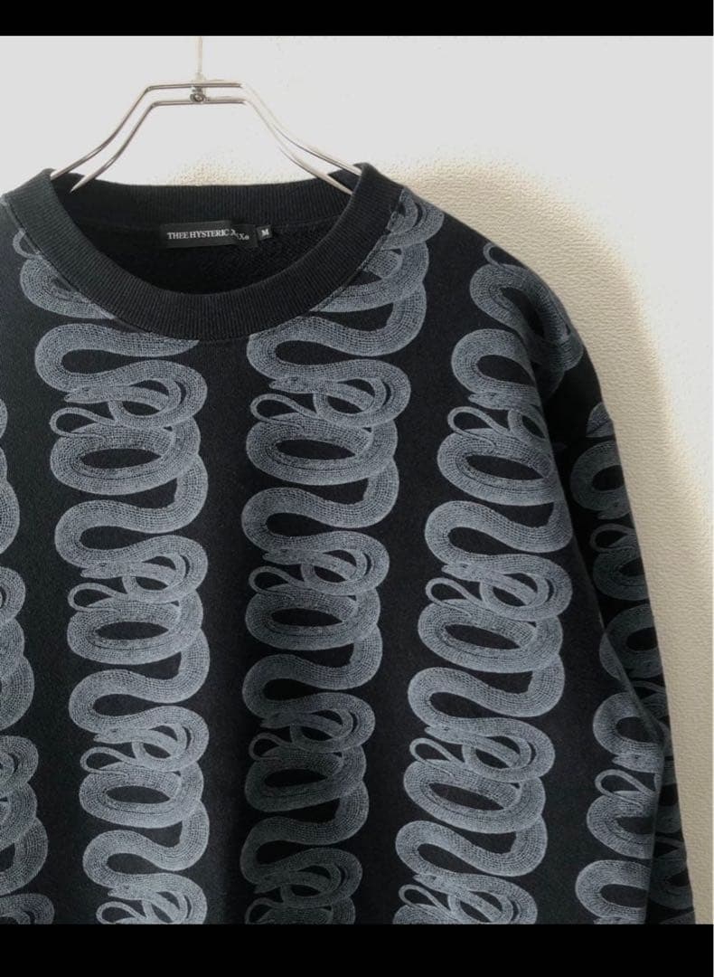THEE HYSTERIC XXX Snake Loop クルーネックスウェット