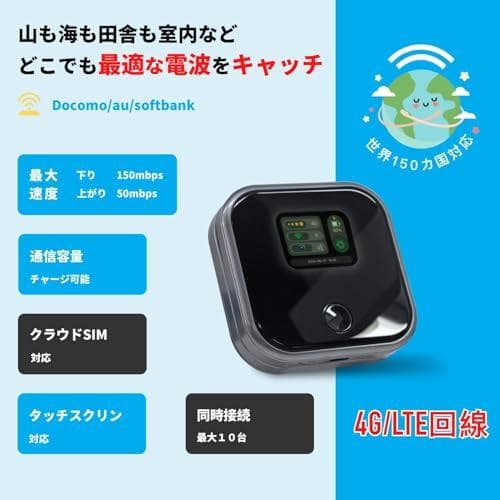 Starway ポケットWiFi モバイルルーター simフリー 国内50GBm
