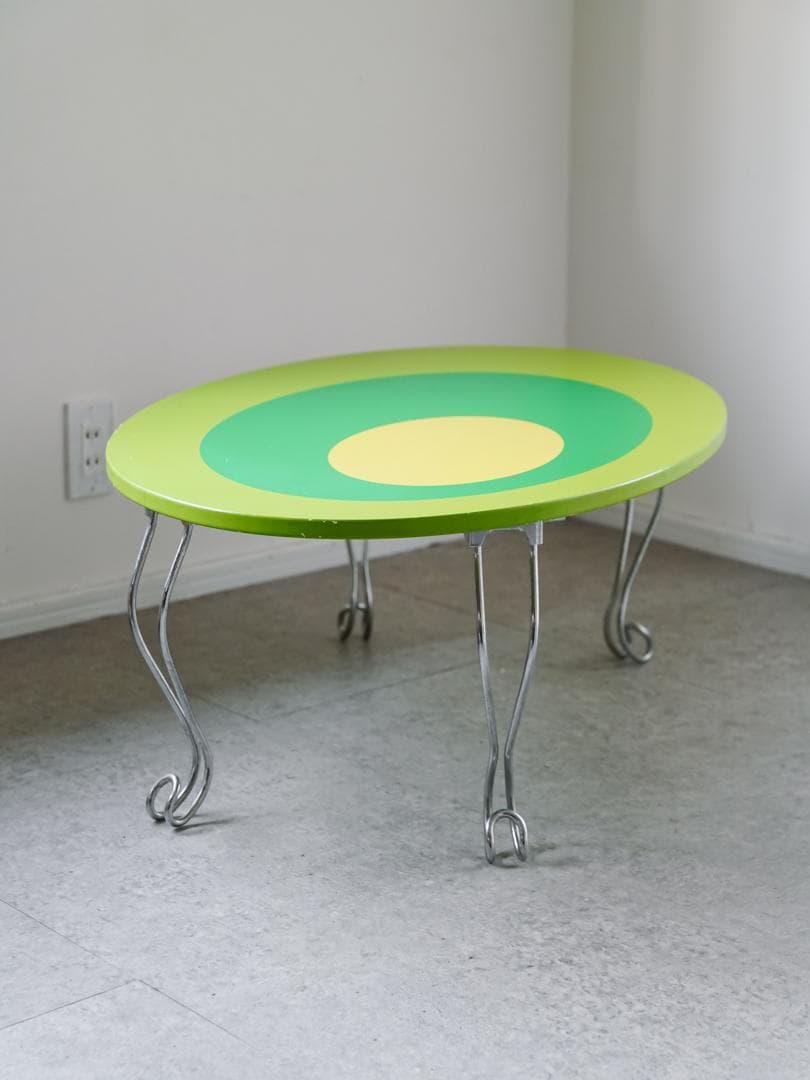 80's ポストモダン ヴィンテージテーブル レトロポップ スペースエイジ