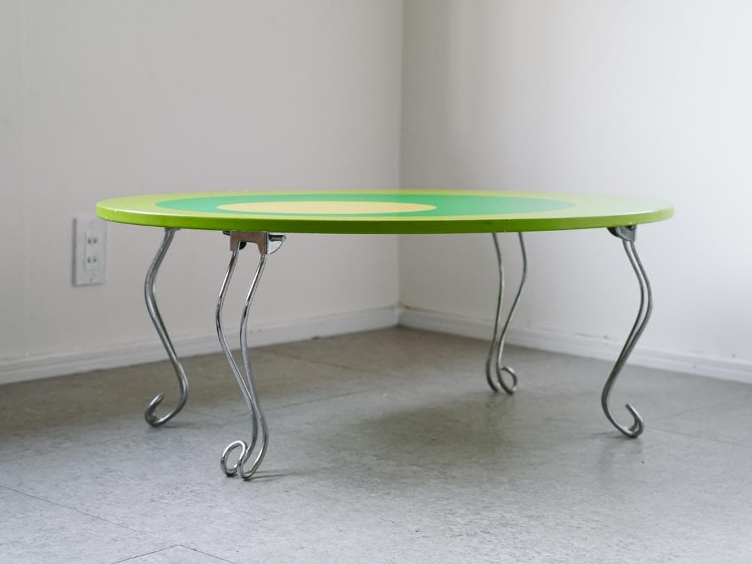 80's ポストモダン ヴィンテージテーブル レトロポップ スペースエイジ